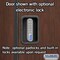 Salsbury Industries Wardrobe Locker, 15" W, 18" D, 76" H, (1) Wide, (2) Openings, Mahogany 22168MAH